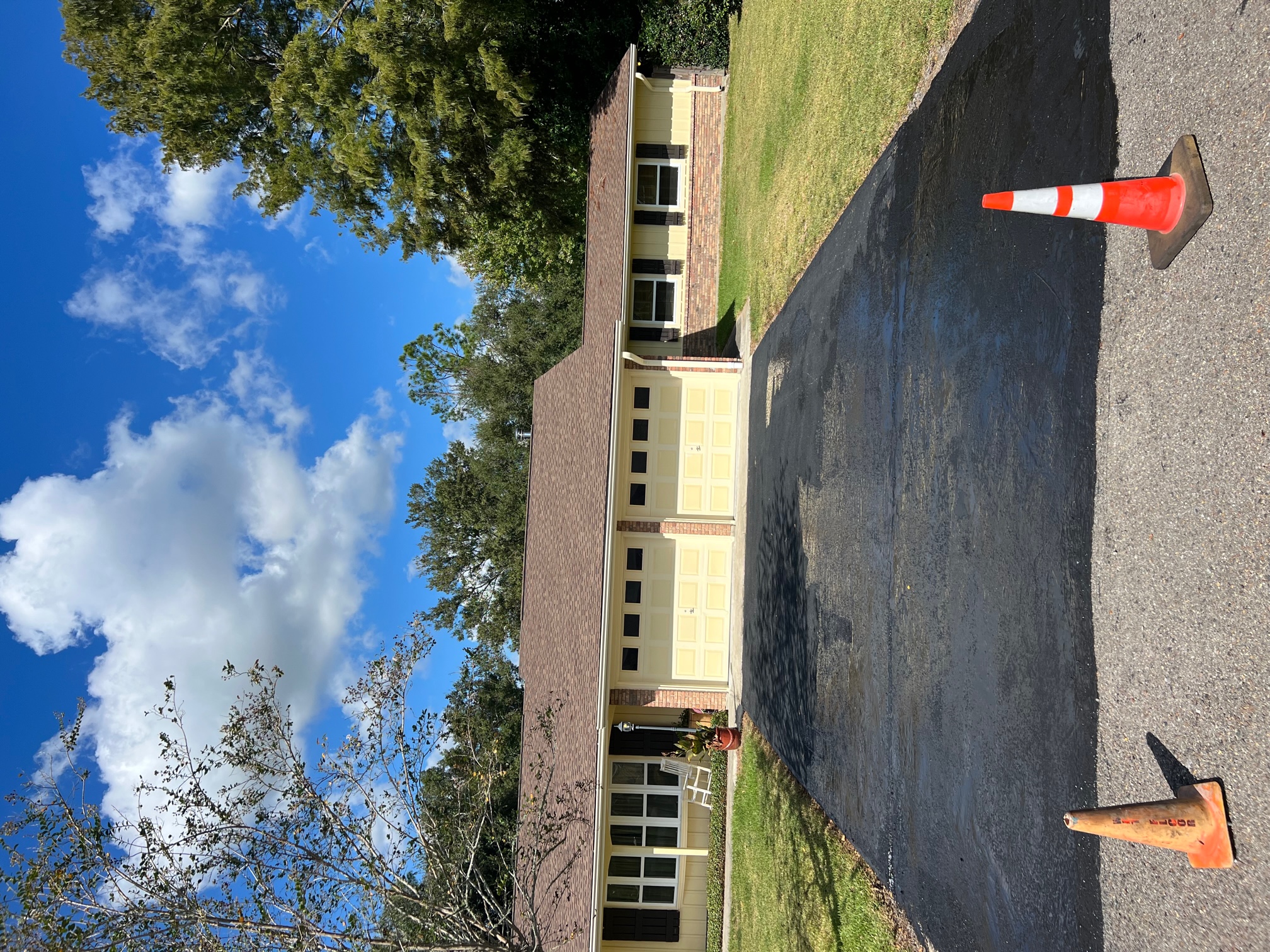 Asphalt Seal Coat and Hot Crack Fill for Asphalt Driveway in Houma, LA